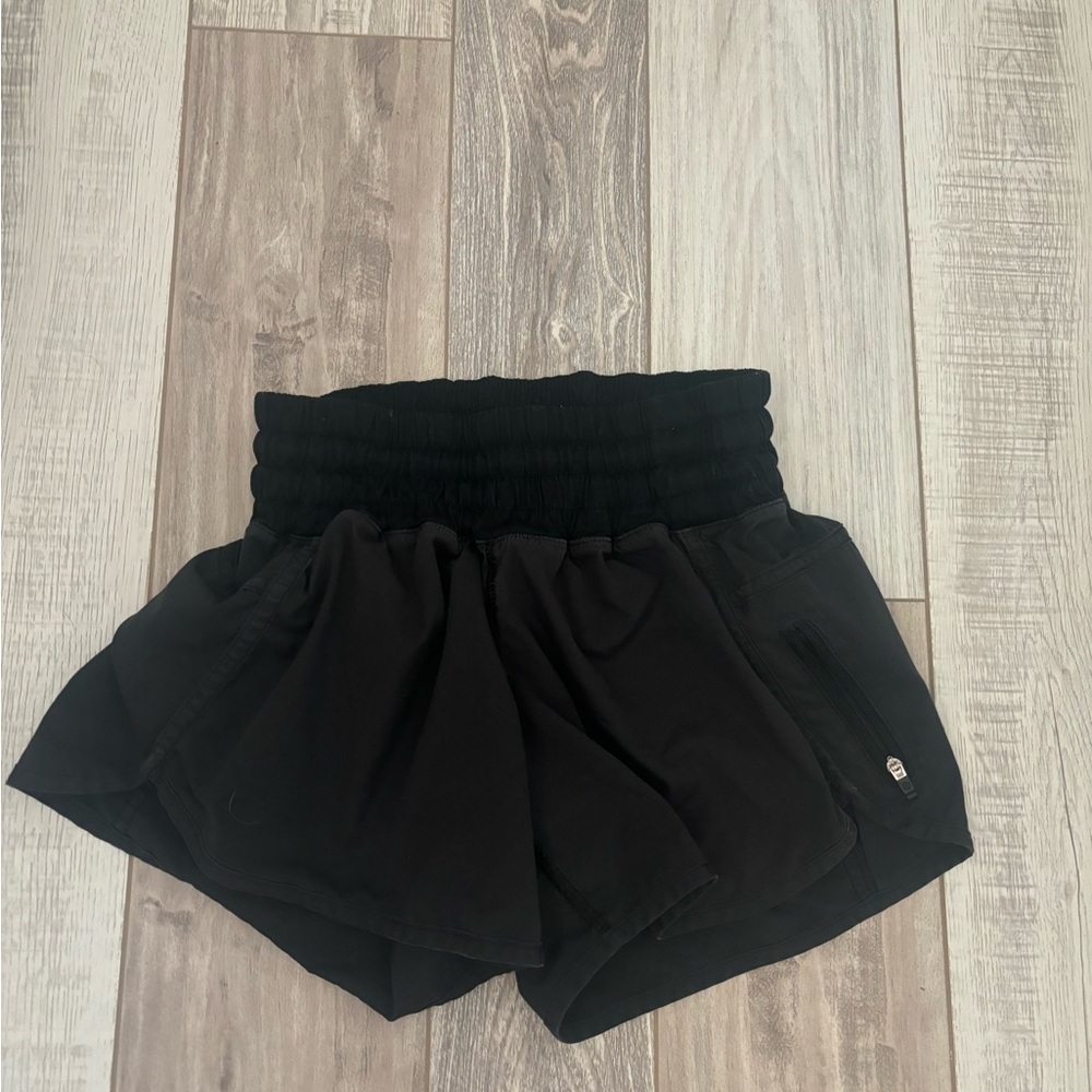 lululemon athletica Black High-Waist Athletic Shorts